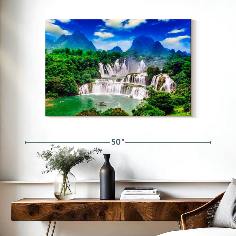 Alvord Chinese Waterfall, 26" H x 39" W