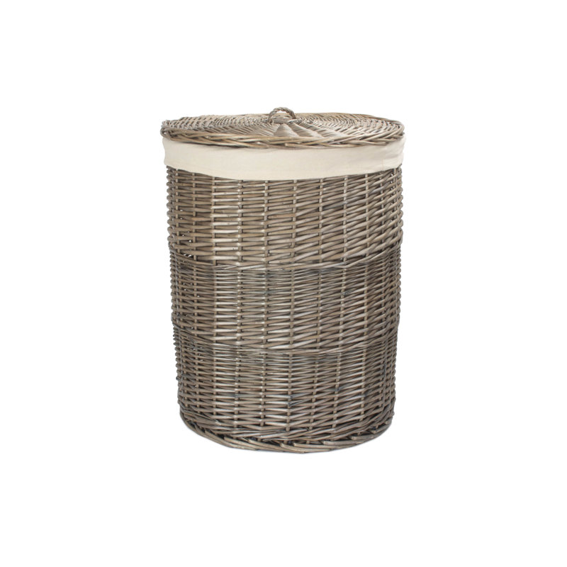Wicker Laundry Bin with Lining, Large