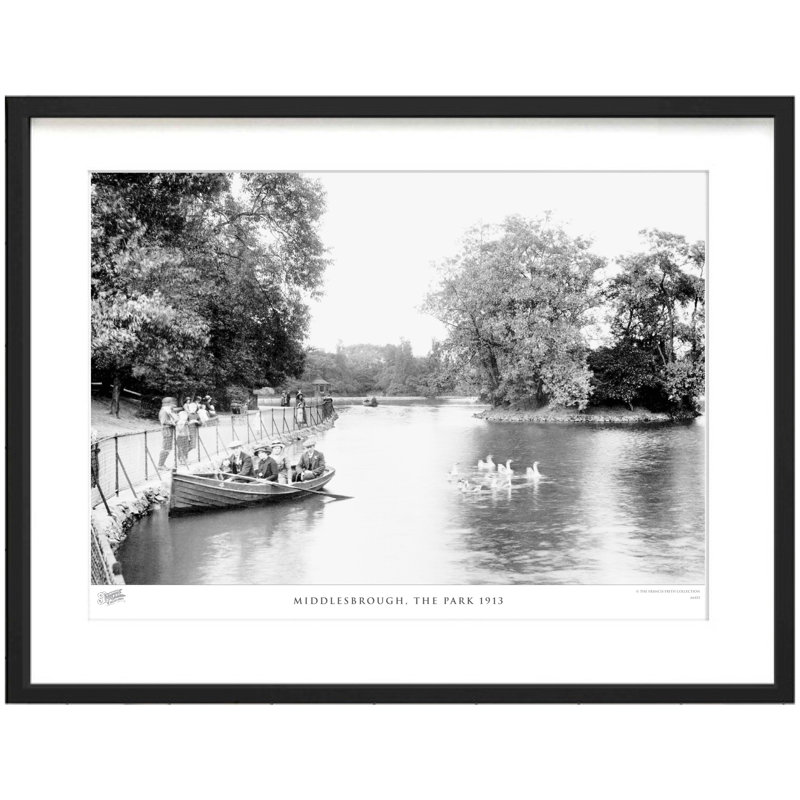 Middlesbrough, The Park 1913 - Single Picture Frame Print, 45cm H x 60cm W x 2.3cm D