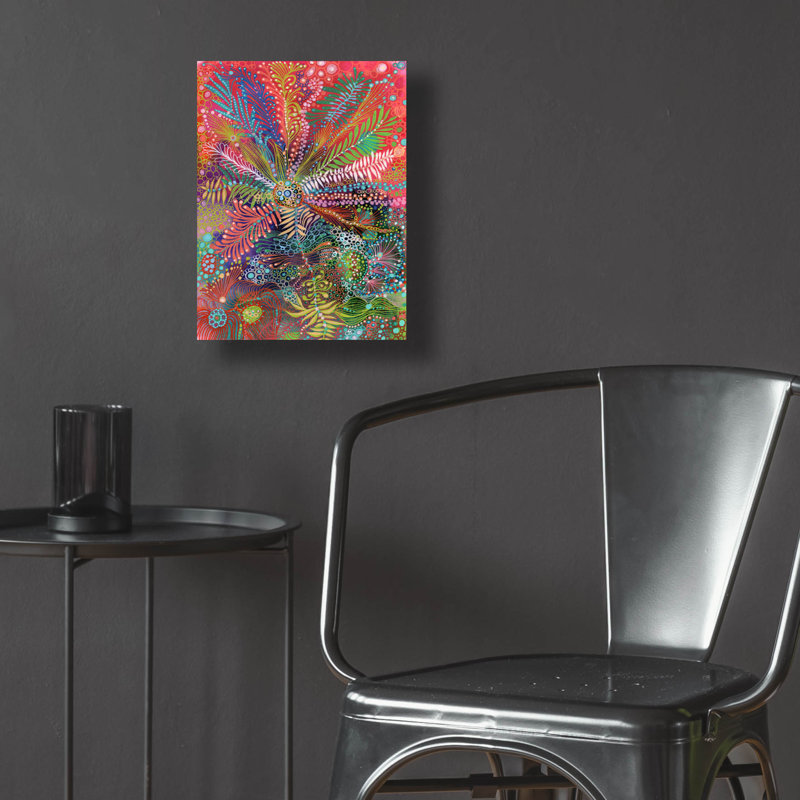 «Amplifier» par Noemi Ibarz, art mural en verre acrylique, H 16 po x l 12 po x P 0,13 po