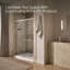 Elate Tall Sliding Shower Door, 75-1/2-In H X 56-1/4 - 59-5/8-In W, With Heavy 5/16-In Thick Crystal Clear Glass-663049098