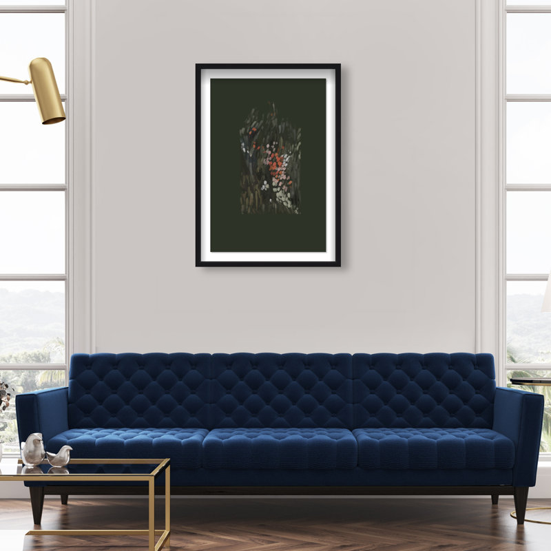 Dancing Petals Shadowbox Abstract Print by Oliver Gal, Black Frame, 10 x 15, 25.5"H x 37.5"W, Black Shadowbox