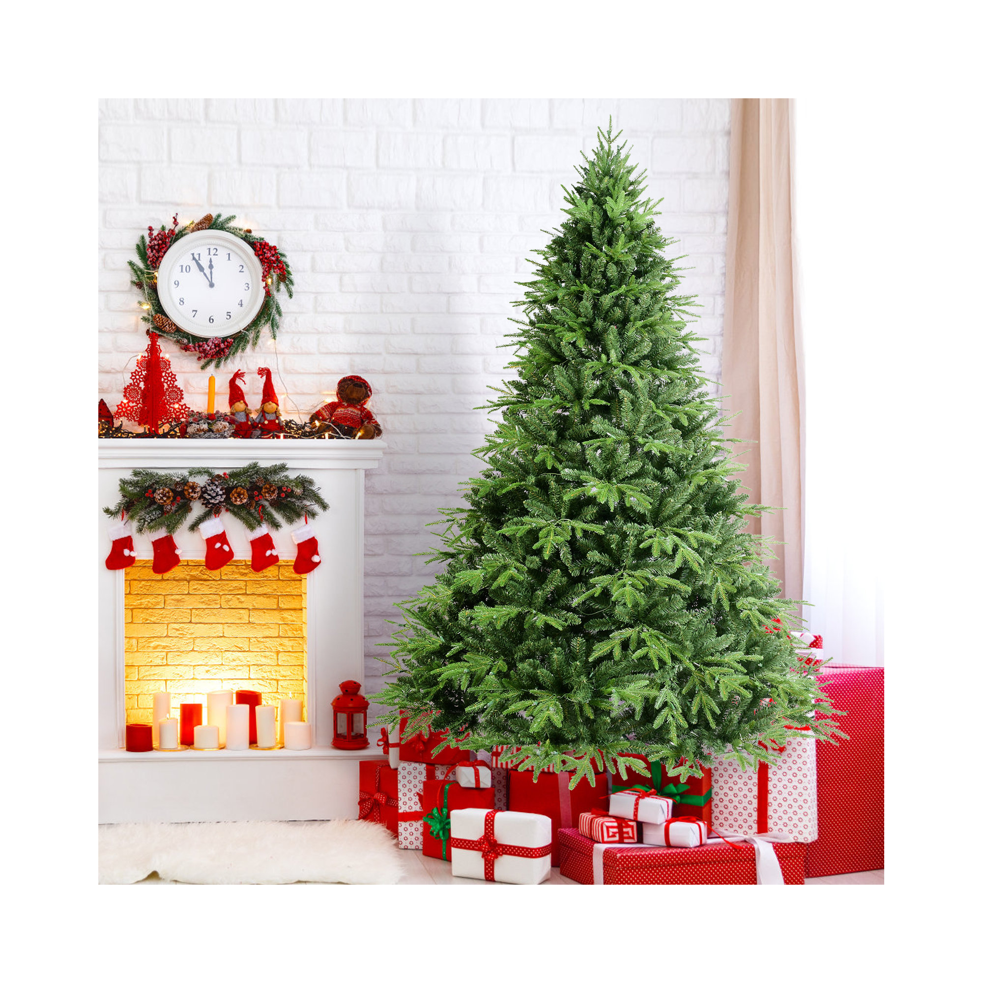 PE/PVC hybrid Christmas tree, 6.5'