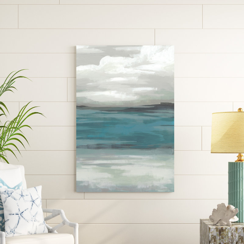 «Storm Front I», peinture sur toile, H 48 po x l 32 po