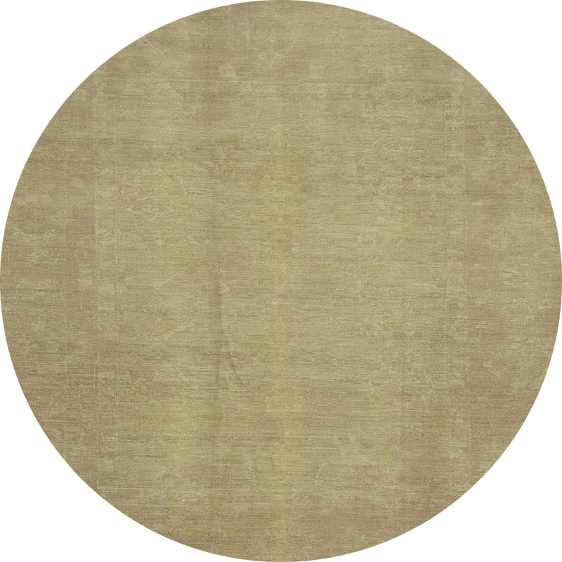Tapis décoratif multicolore à motif abstrait, Rond 7 pi