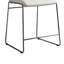 Chaises de comptoir rembourrées - 2 pièces blanches avec lustre de salle à manger (de 2) Sophistication des pieds