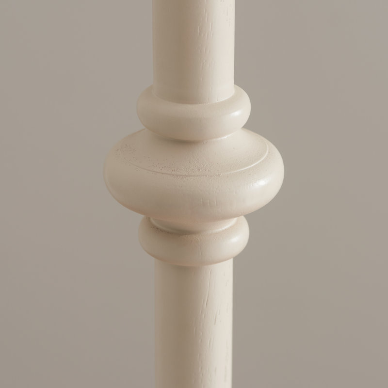Carnaby 158cm Traditional Floor Lamp, Grey/White, White