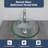 16" L x 16" W Glass Bathroom Vessel Sink Round Tempered Glass Art Basin Above Counter Bathroom Sink