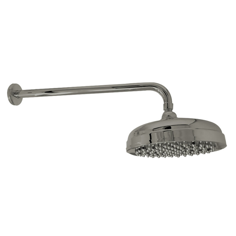 8" Shower Head with 16" Straight Arm & Escutcheon, Matte Nickel