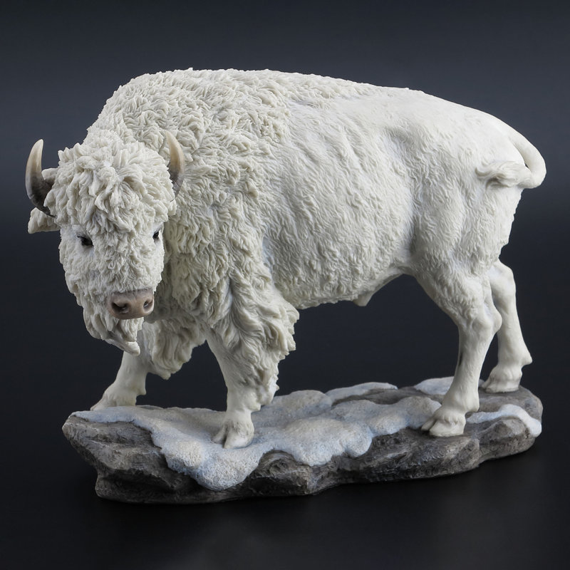 Résine de polyester bison blanc 10,83 po