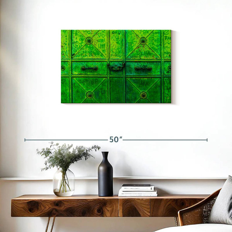 Lilie Green Iron Door, 20" H x 30" W