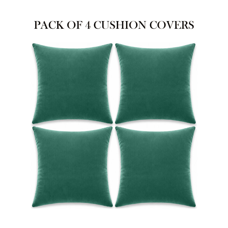 Eva-Sophia Square Cushion, Dark Green