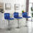 Benoit Swivel Adjustable Height Stools With Velvet Upholstery-2000634286