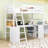 Esias Kids Twin Loft Bed with Drawers-836861868