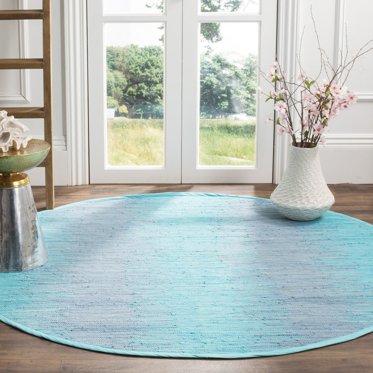 Cayman Hand Woven Cotton Abstract Rug