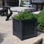 Pot à fleurs carré en résine avec réservoir d'eau Lakeland-545212362-545212375