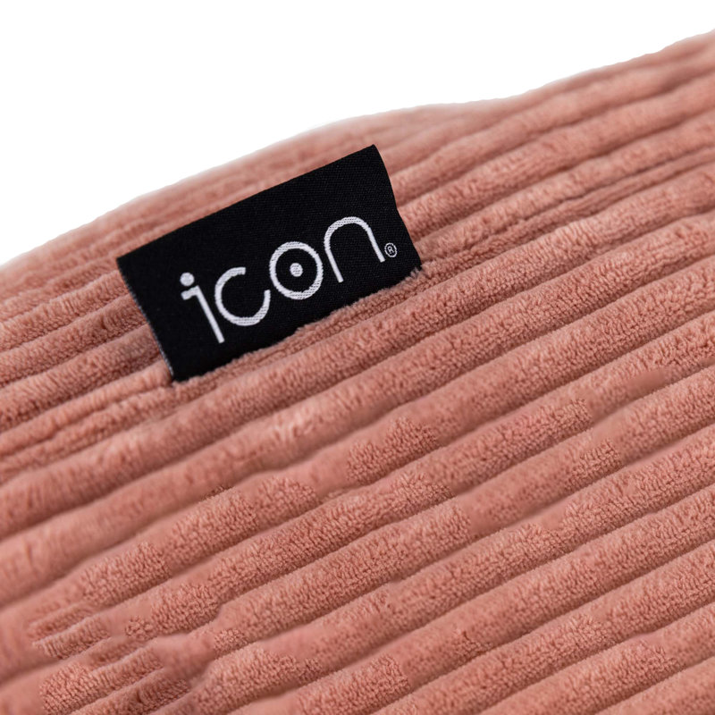 icon Dolce Corduroy Scandi Lounger Bean Bag, Dawn Pink, Pink