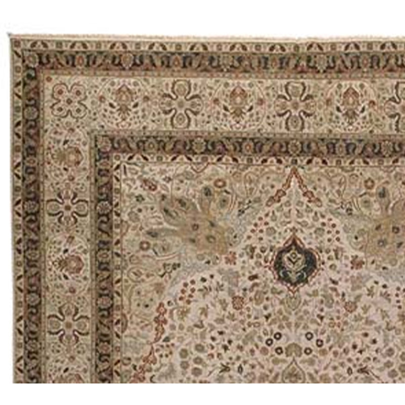 Tapis beige / rouille de haute qualité