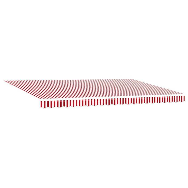 Awning Frame, 500cm H x 300cm W, Red; White Striped