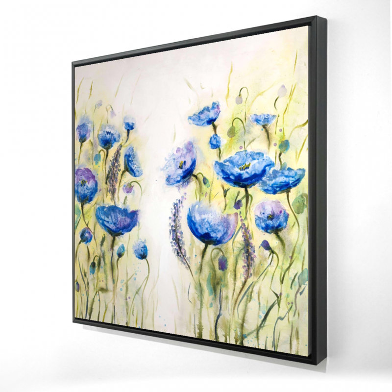 " Blue Garden ", 24" H x 24" W