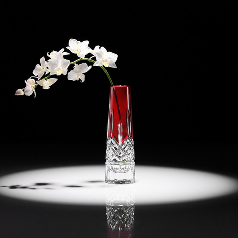 Waterford Lismore Red Bud Vase 7in