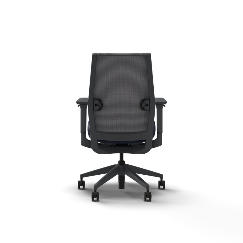 HON Cipher Mesh Ergonomic Office Chair, Charcoal Frame, Indigo, Charcoal, Indigo