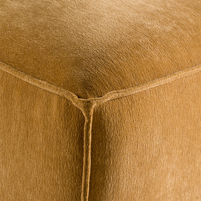 Hasting - Modern Ochre Fabric Modular Ottoman