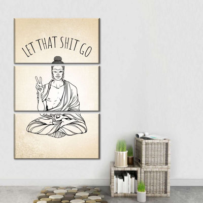 " Modern Buddha " 3 - Pieces
