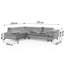 Bonnie 4 Seater Corduroy Corner Sofa with Storage-135847554-135847555