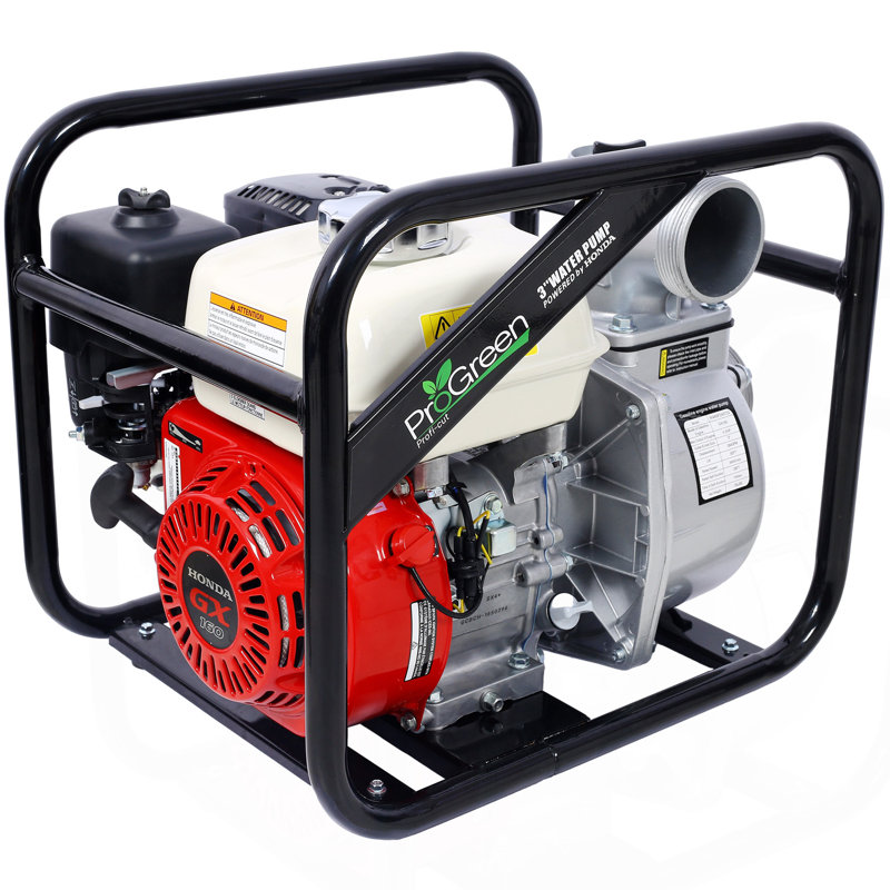 Pompe à eau 3 "264GPM, moteur GX160 de 163Cc, coupleur 3T NPT avec tuyau plat 25pi