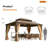 12 Ft. W x 14 ft. D Metal Patio Gazebo