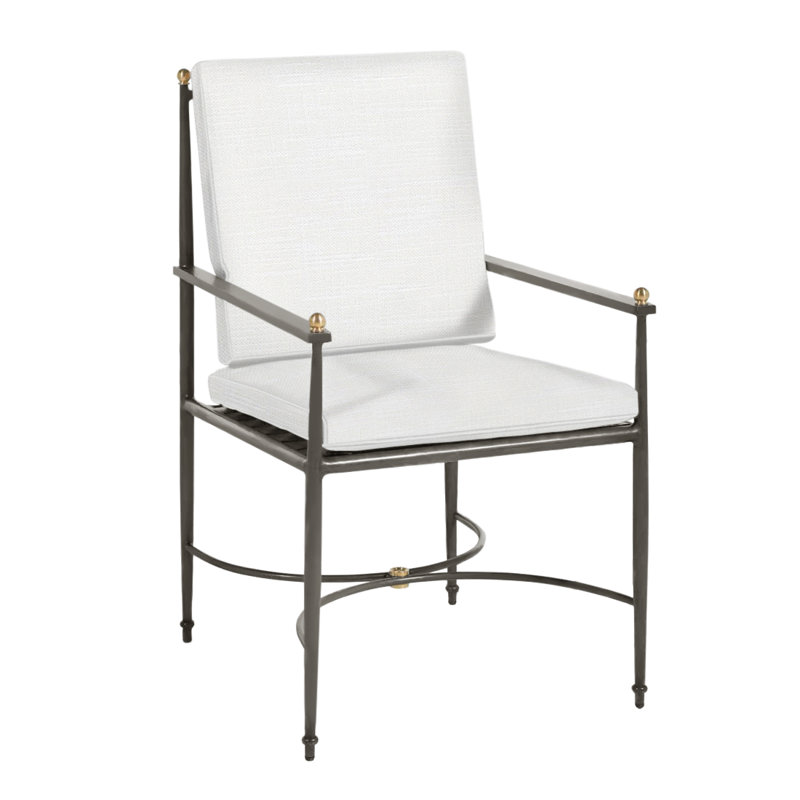 Fauteuil d'extérieur en aluminium forgé Roma, Dentelle Rollo, Welt