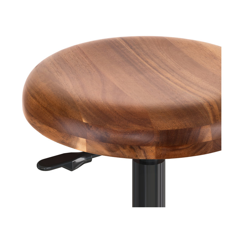 Tabouret de travail réglable en bois d'acacia