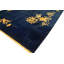 Navy Blue Open Field Antique Room Size Floral Chinese Art Deco Rug