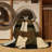 Machine Washable Checkered Brown Area Rug-1748314546