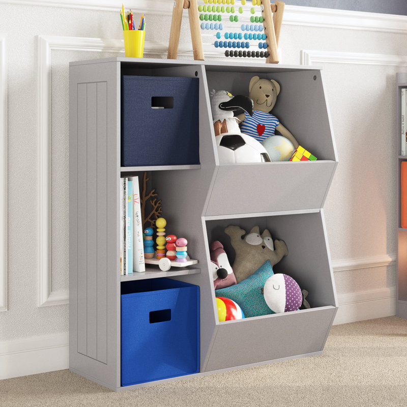 Blue Elephant Toy Organiser, Grey