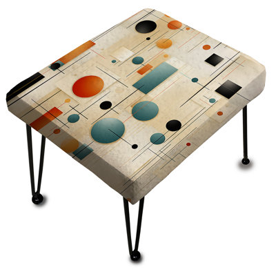 Repose-pieds éclectique chic Urban Tones Blue Beige