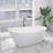 59" x 29" Freestanding Soaking Acrylic Bathtub-91520720