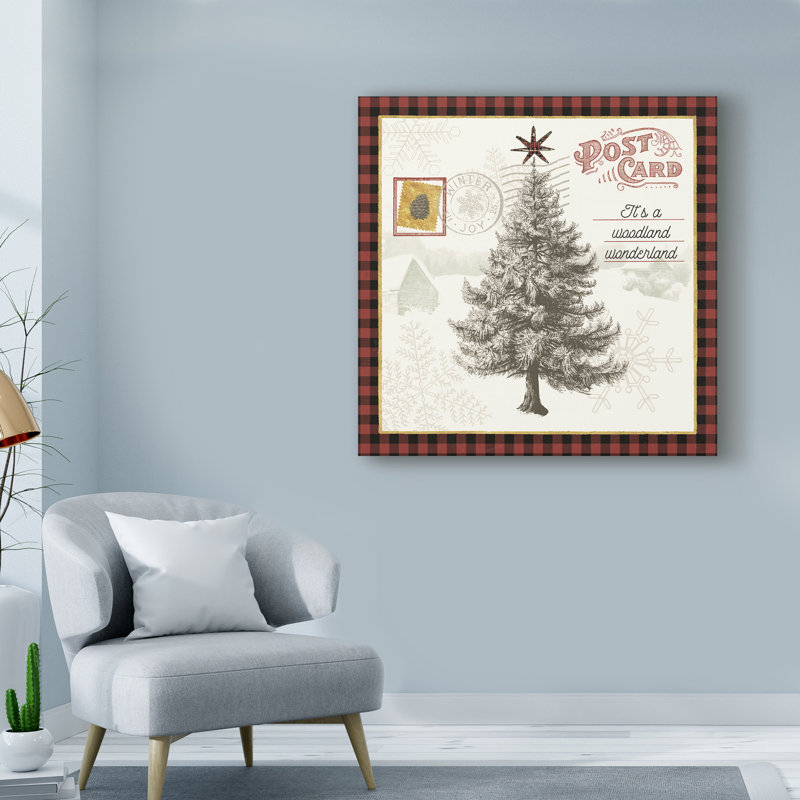 « winter renne iv », reproduction d’impression sur toile tendue, H 14 po x l 14 po x P 2 po