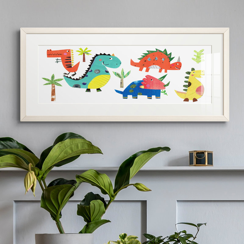 Peinture sur papier encadrée