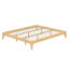 Base de lit plateforme en bois de bambou sec massif avec support en lattes de bois-1548500814