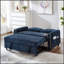 Canapé-lit en chenille, canapé-lit convertible de 58 pouces avec dossier réglable, poches latérales et ports de charge pour la vie moderne-893398851