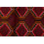 Tapis de couloir rouge en laine noué à la main de conception unique 2 pi 11 po x 5 pi 6 po One Age