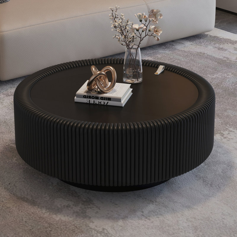 Table d'appoint moderne et minimaliste pour le salon, Black