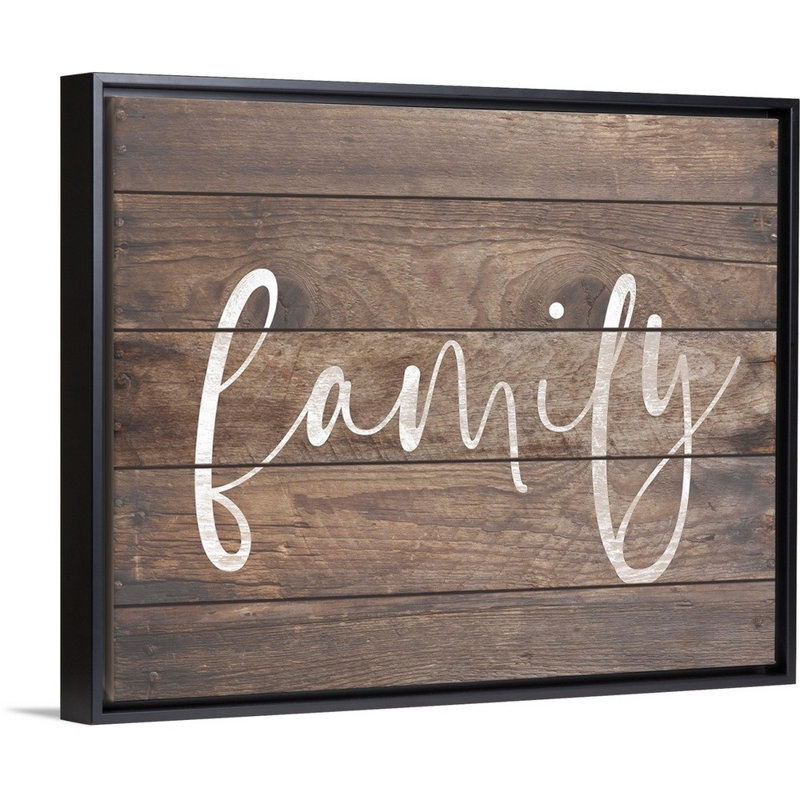 " Family Quotes - Family ", Black Floater Framed, 26" H x 32" W x 1.75" D