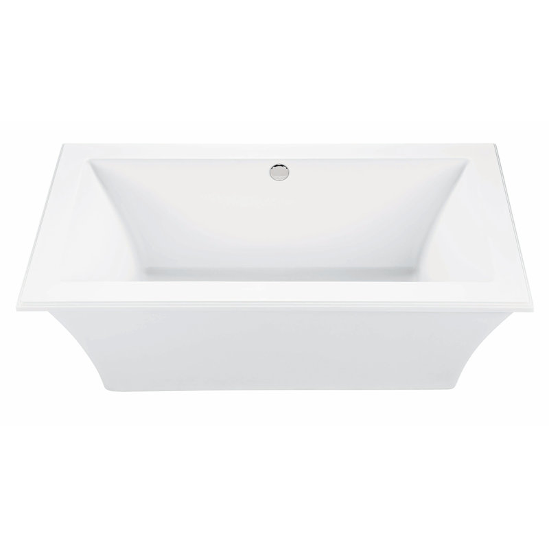 Madelyn 2 Soaking Acrylic Bathtub - 66 x 36, White, Undermount
