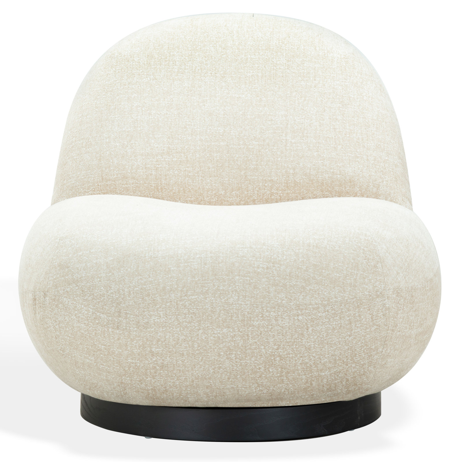 Slipper Chair, Taupe chenille