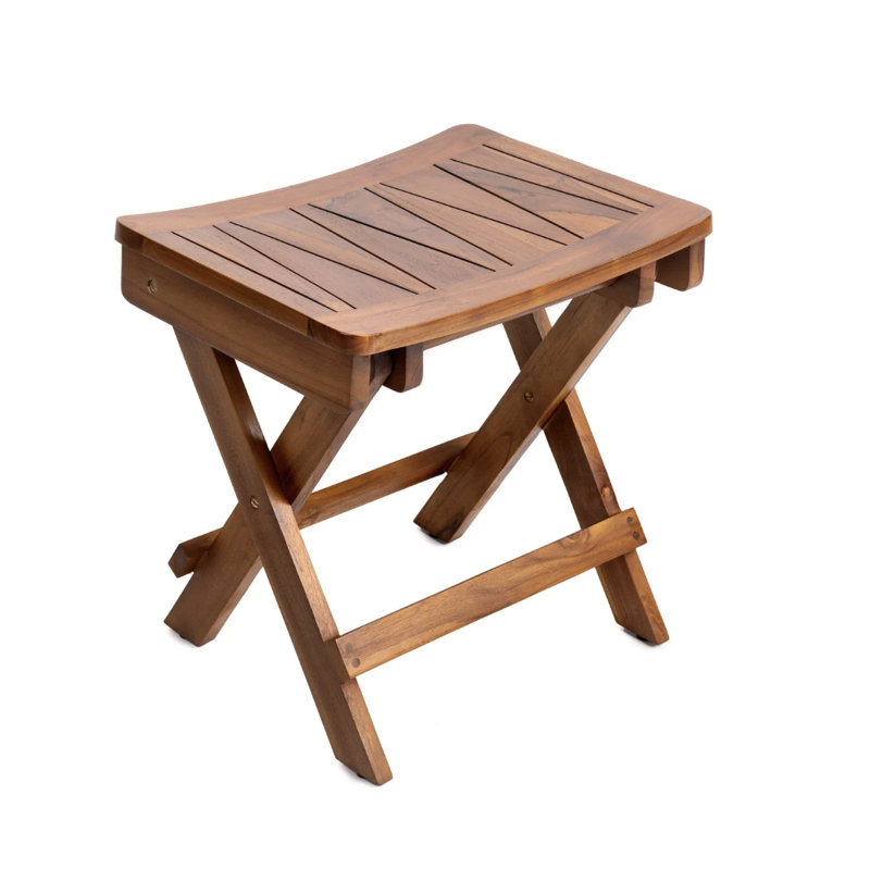 Banc de douche en teck l 18 po Brilliana