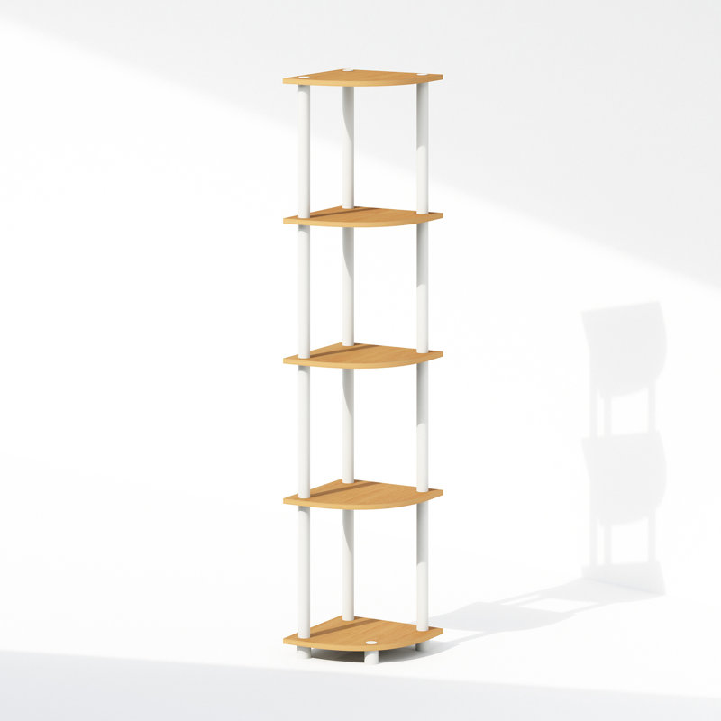 Shamblin Corner Bookcase, Beech/White