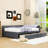 Modern Full Size Upholstered Daybed with Storage Drawers-2143799884